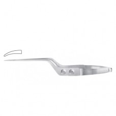 Yasargil Micro Needle Holder Curved - Bayonet Shaped - Smooth Jaws Stainless Steel, 20 cm - 8"